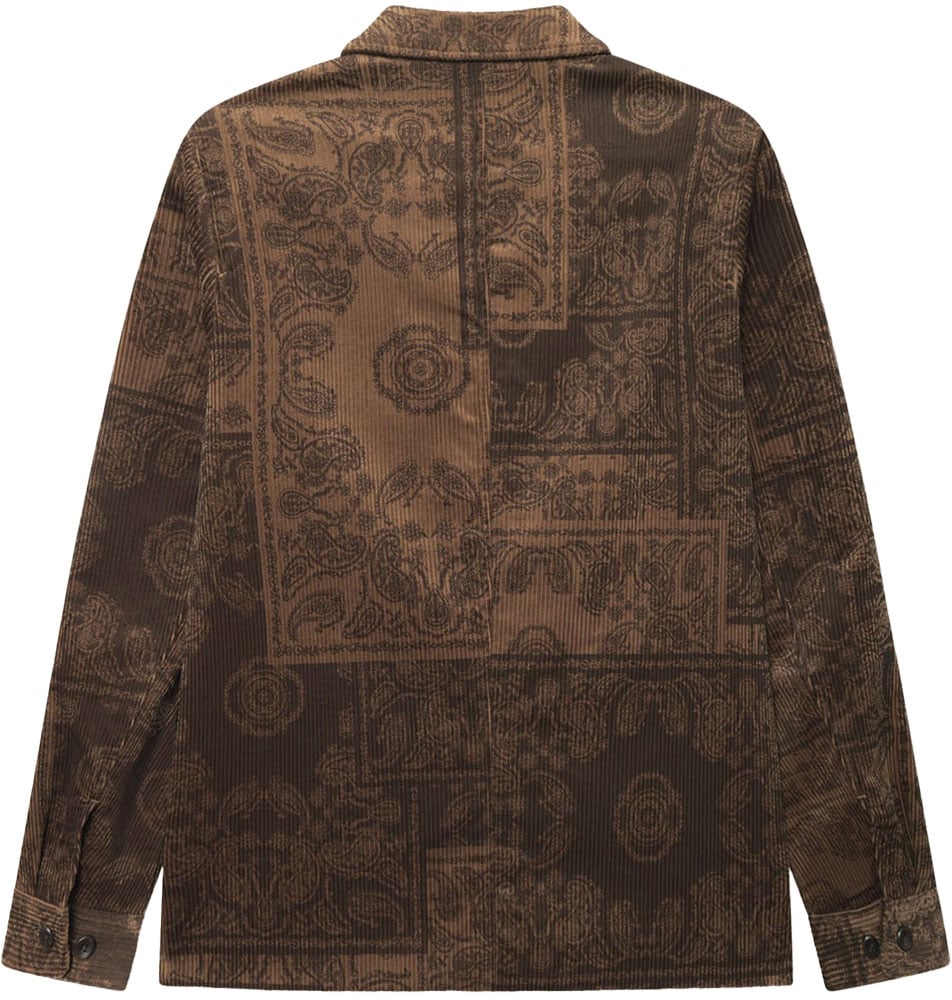Les Deux marchall aop corduroy coach jacket Bruin