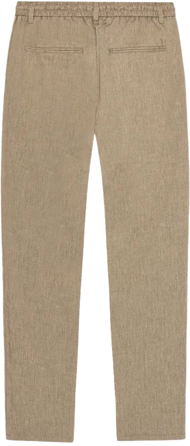 Les Deux pantalon casual kaki les deux rayne coupe droit Groen