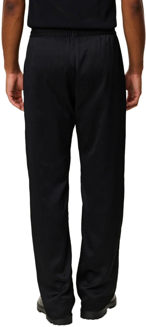 Les Deux Pantalone Houston Pliss Nero Zwart