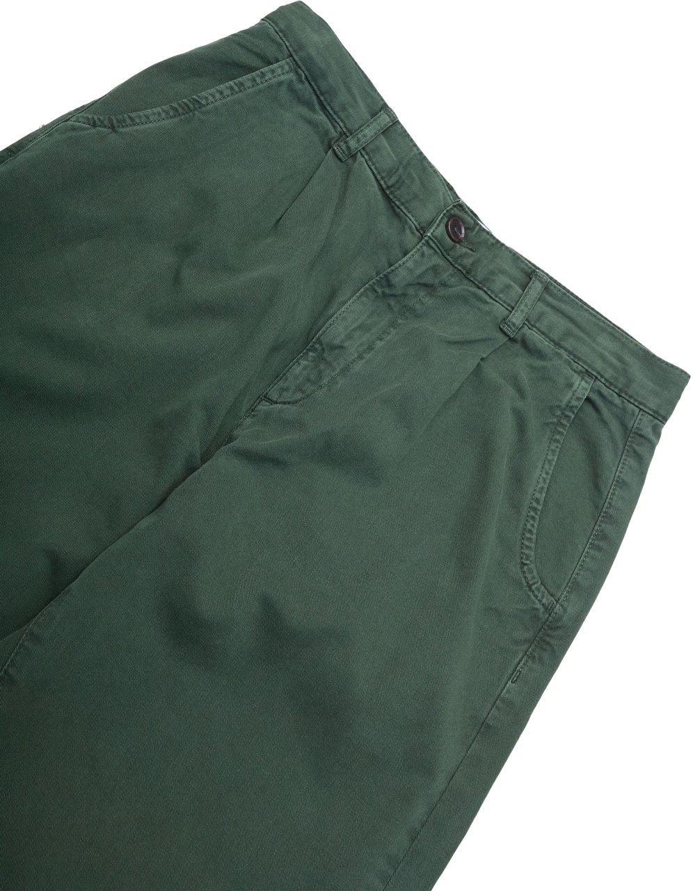Les Deux Pantalone Romeo Chino Pleated Verde Groen