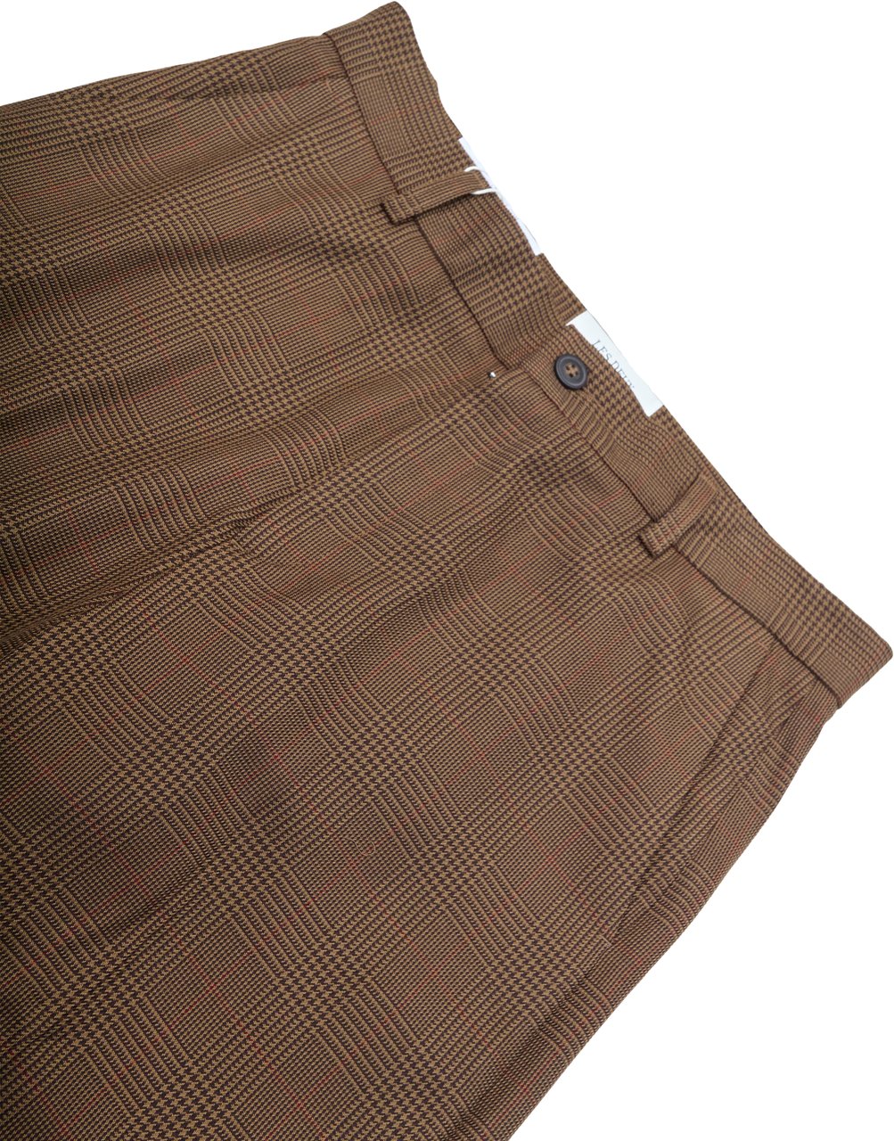 Les Deux Pantalone Sartoriale Randall Houndstooth Marrone Bruin
