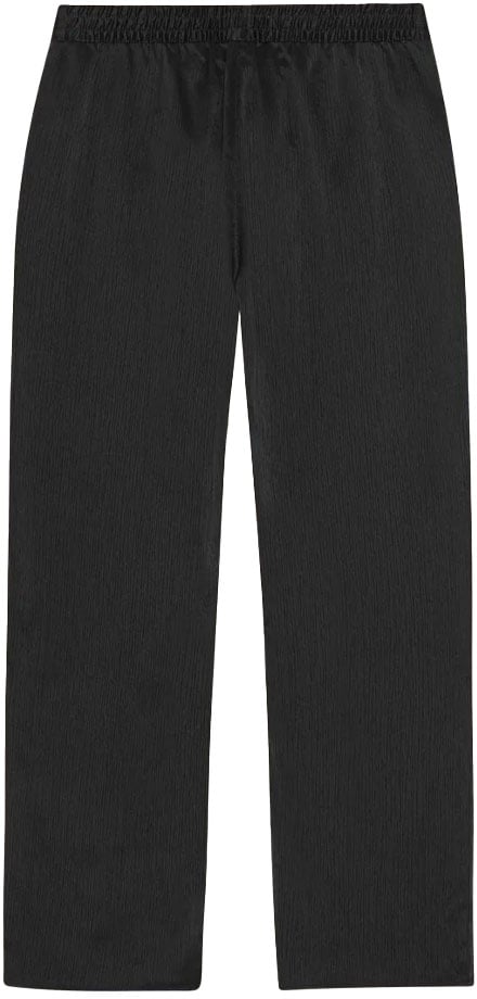 Les Deux pantalon fluide noir plisse coupe droite Zwart