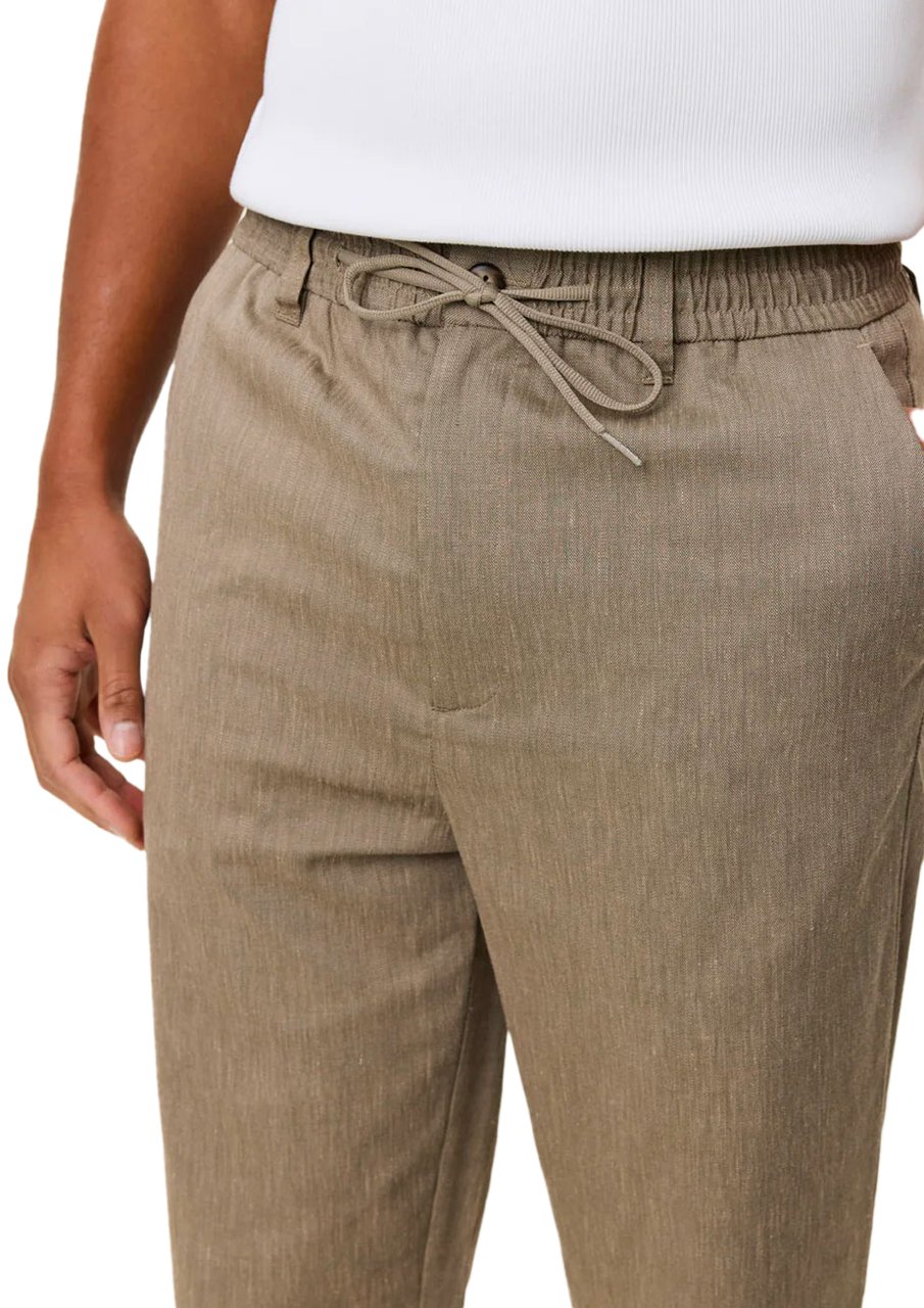 Les Deux pantalon les deux como tapered slub lichen green Groen