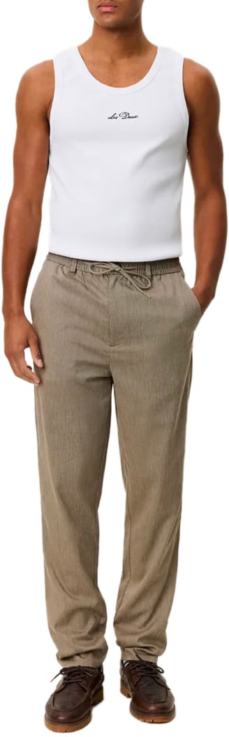 Les Deux pantalon les deux como tapered slub lichen green Groen