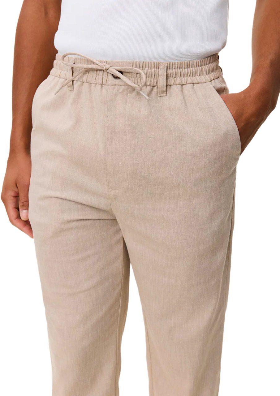 Les Deux pantalon les deux como tapered slub light sand Beige