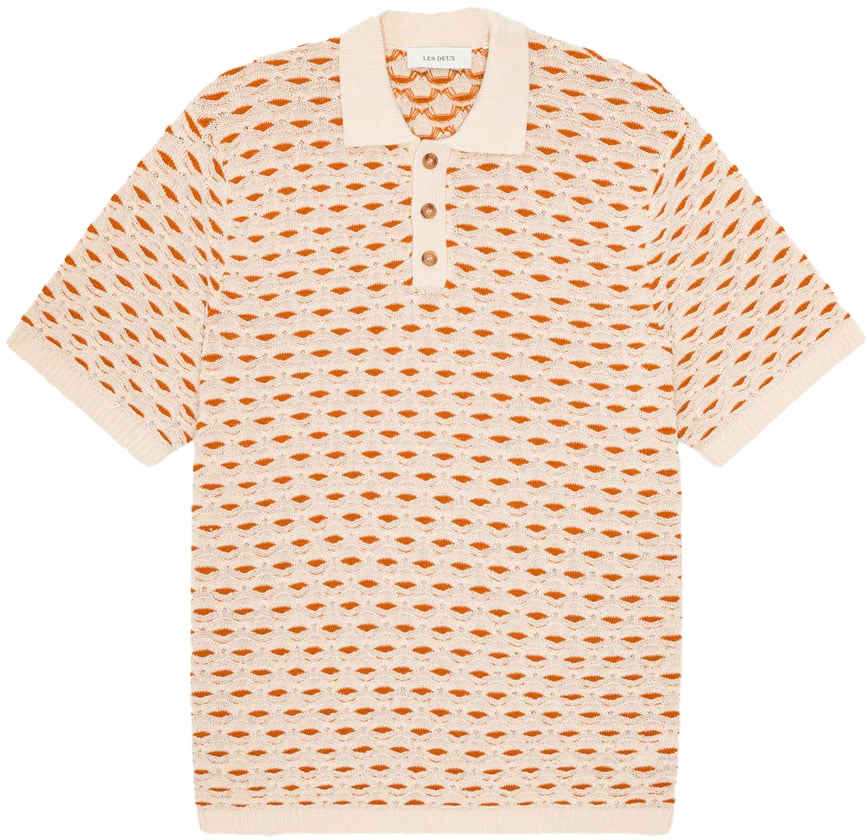 Les Deux polo tricote les deux esmay shell coton eggnog white Beige