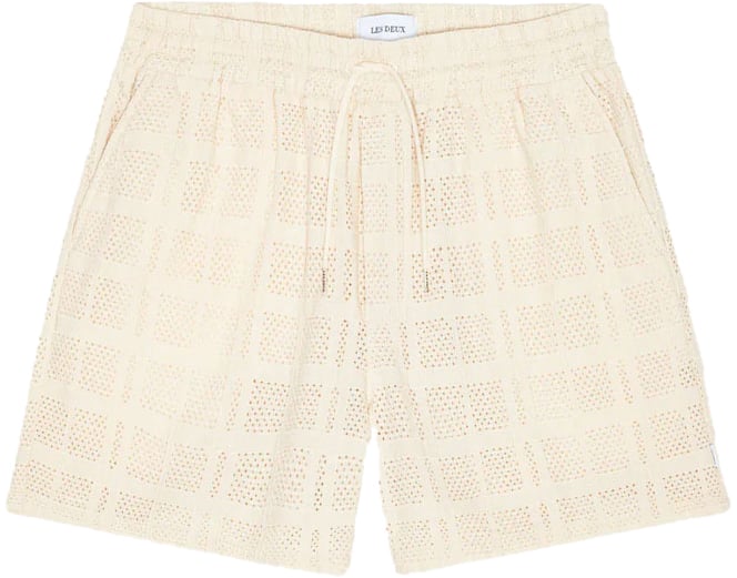 Les Deux short beige les deux marque maille crochet Beige