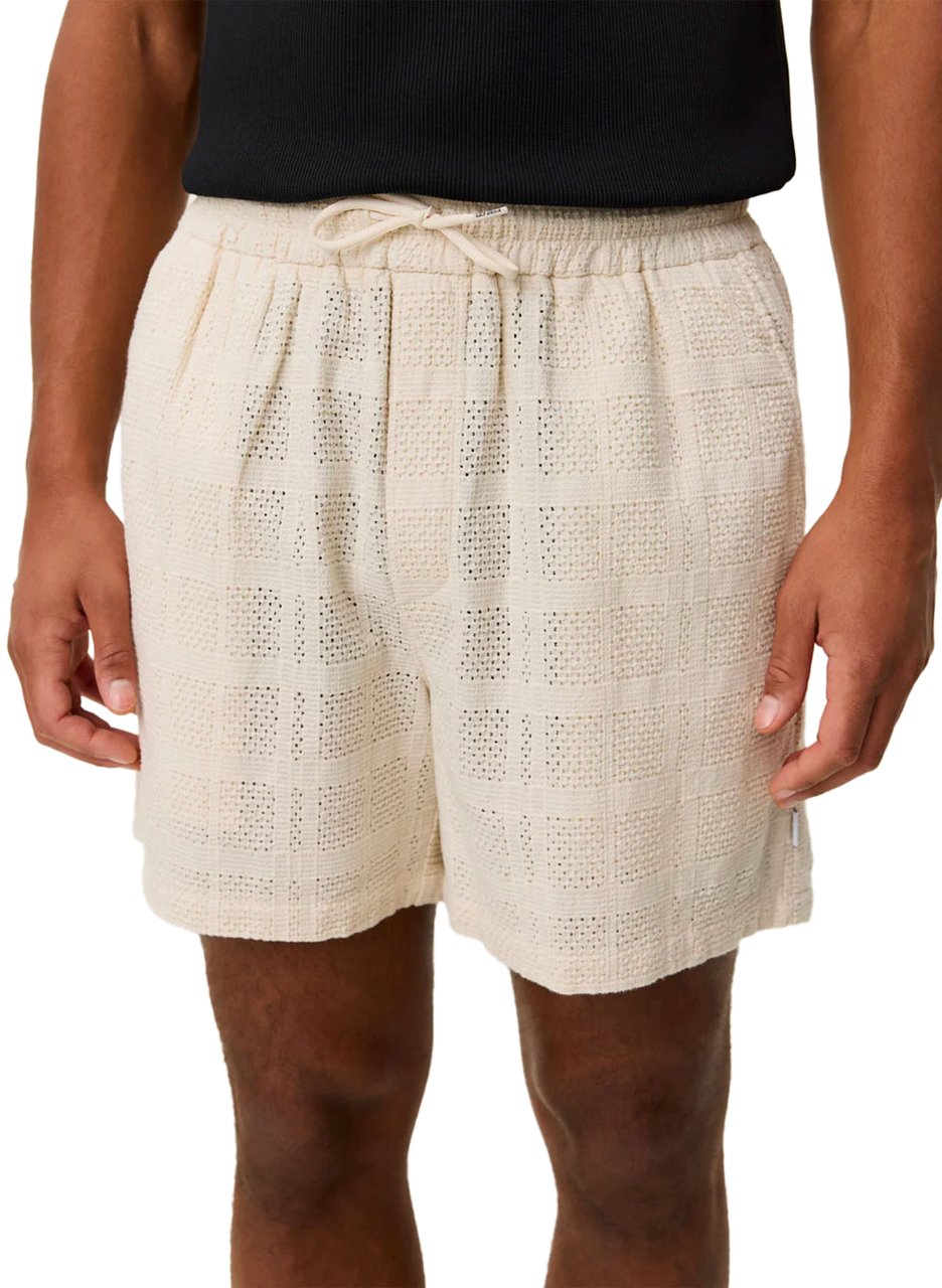 Les Deux short les deux charlie coton ivory Beige