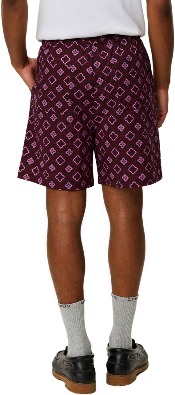 Les Deux Shorts Harry Arabesque Aop Red Dahlia Divers