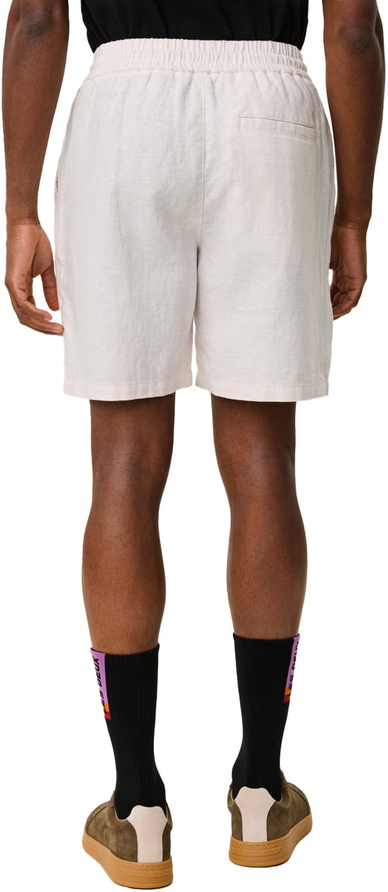 Les Deux Shorts Otto Linen Eggnog White Divers
