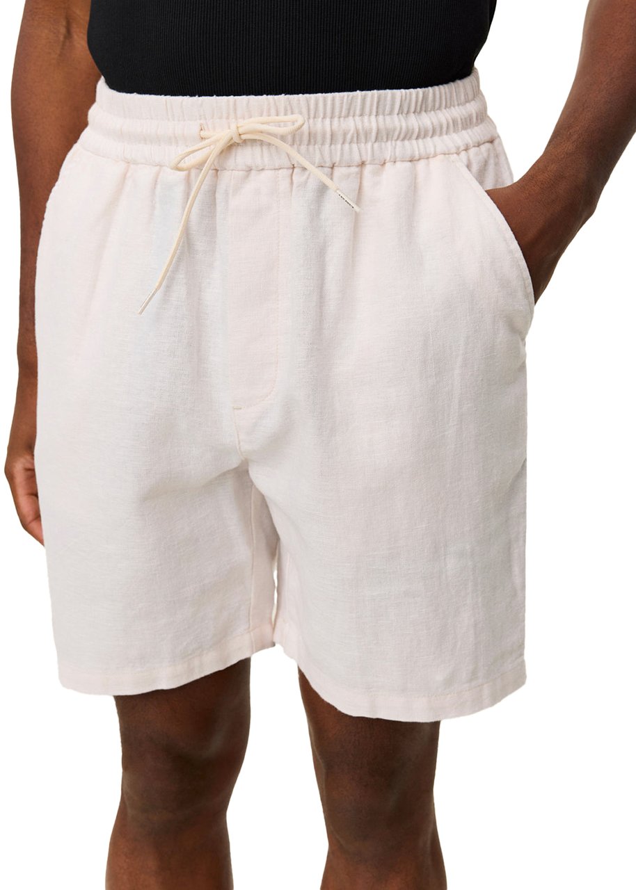 Les Deux Shorts Otto Linen Eggnog White Divers