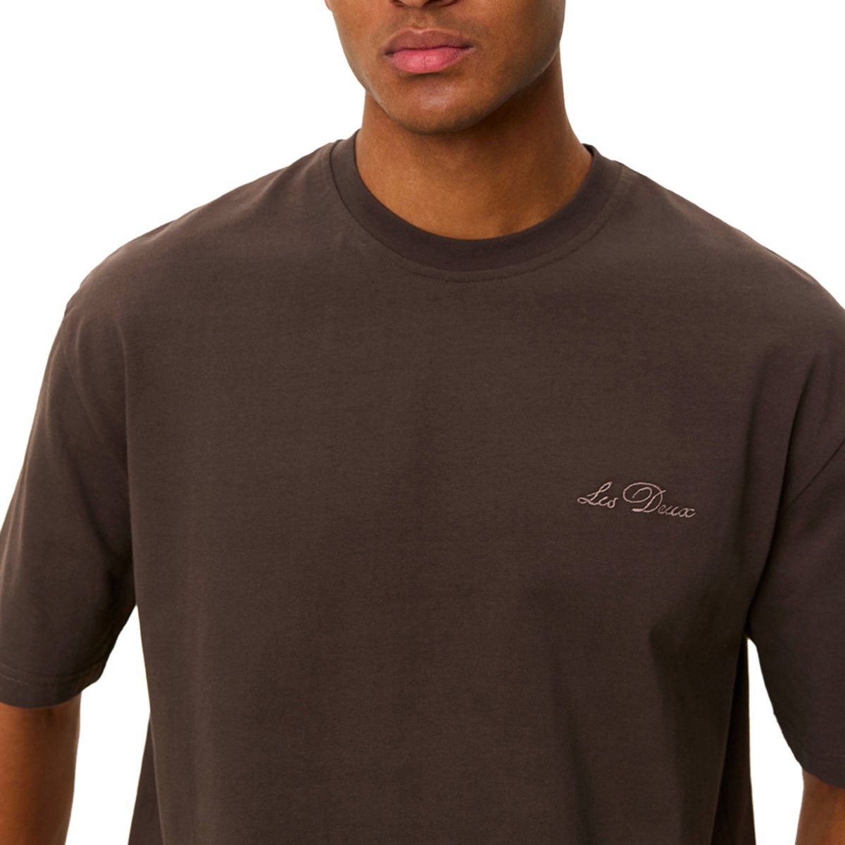 Les Deux T-Shirt Crew Turkish Coffee Brown Divers