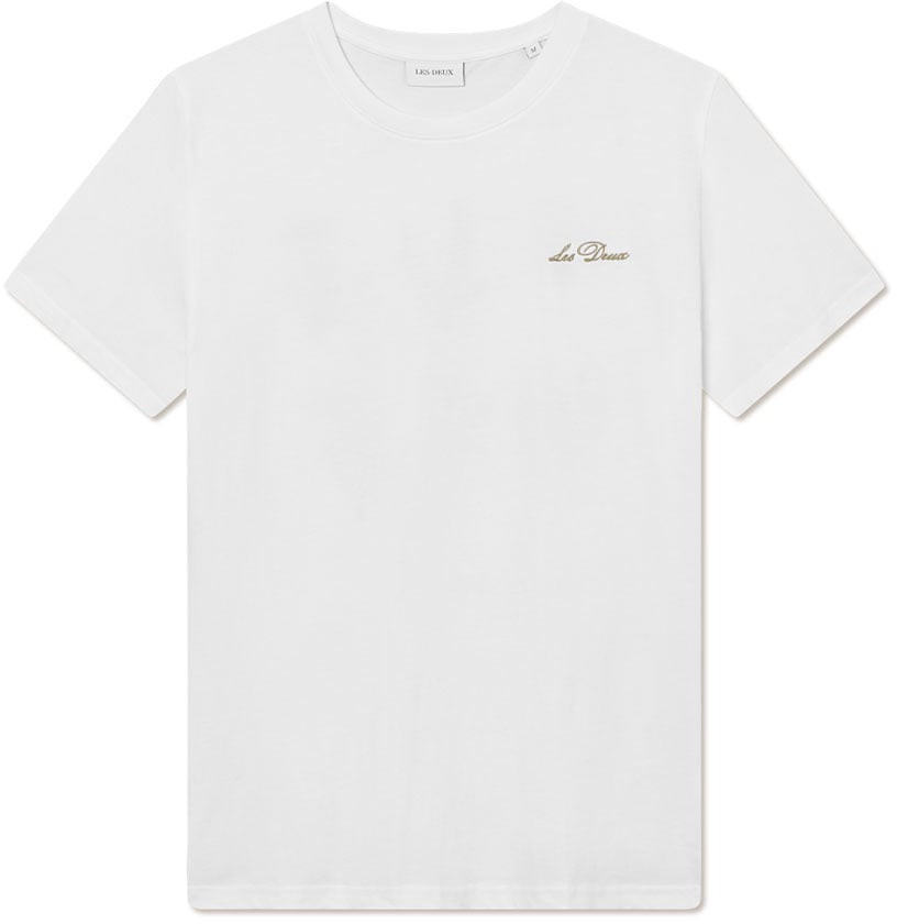 Les Deux t shirt fleur sauvage Blauw