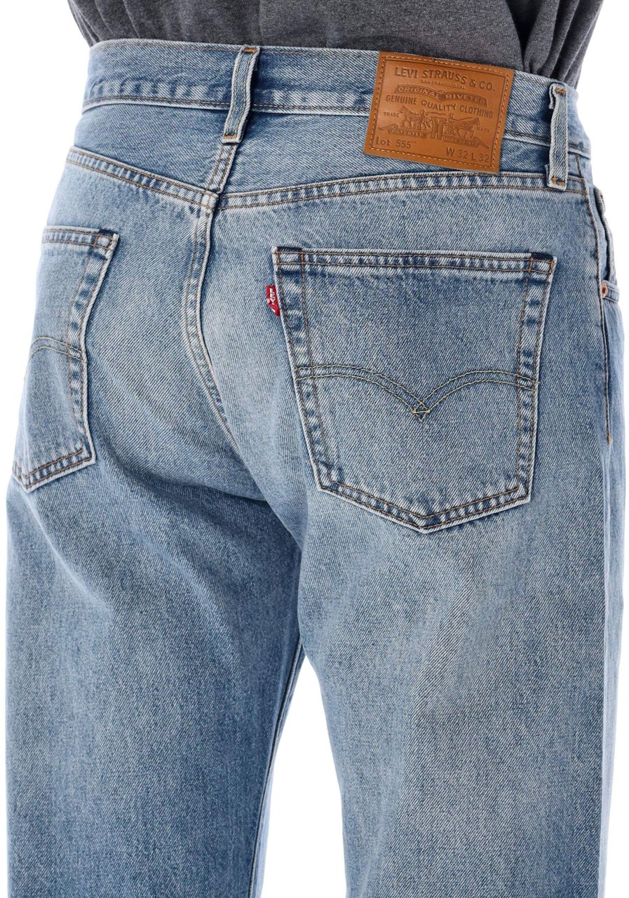 Levi's 555 Relaxed Straight Med Blue Blauw