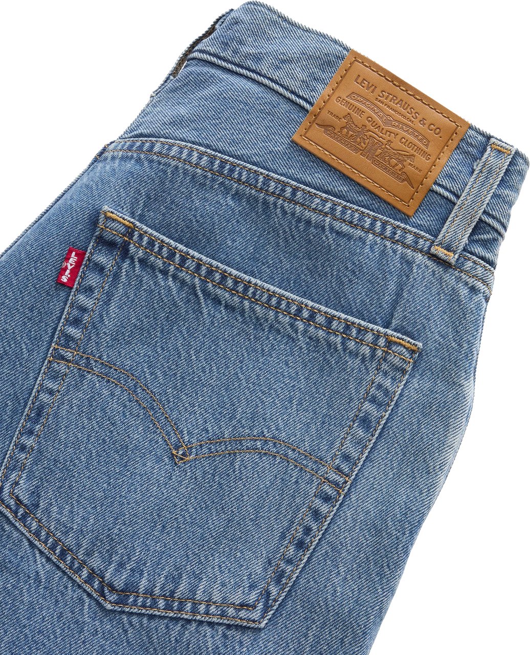 Levi's Shorts Baggy Dad Denim Blu Blauw