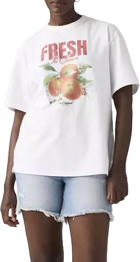 Levi's LEVI STRAUSS - Tabor Tee Vitamin Sea Bright - 001MX - 0026 Wit
