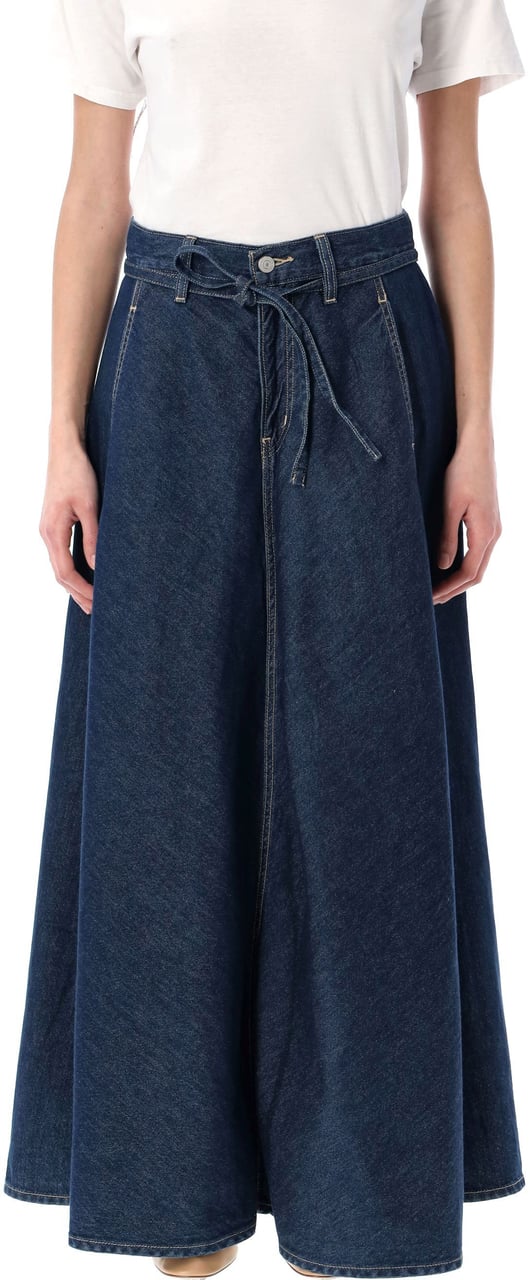 Levi's Xl Skirt Squark Circle Dark Blue Blauw
