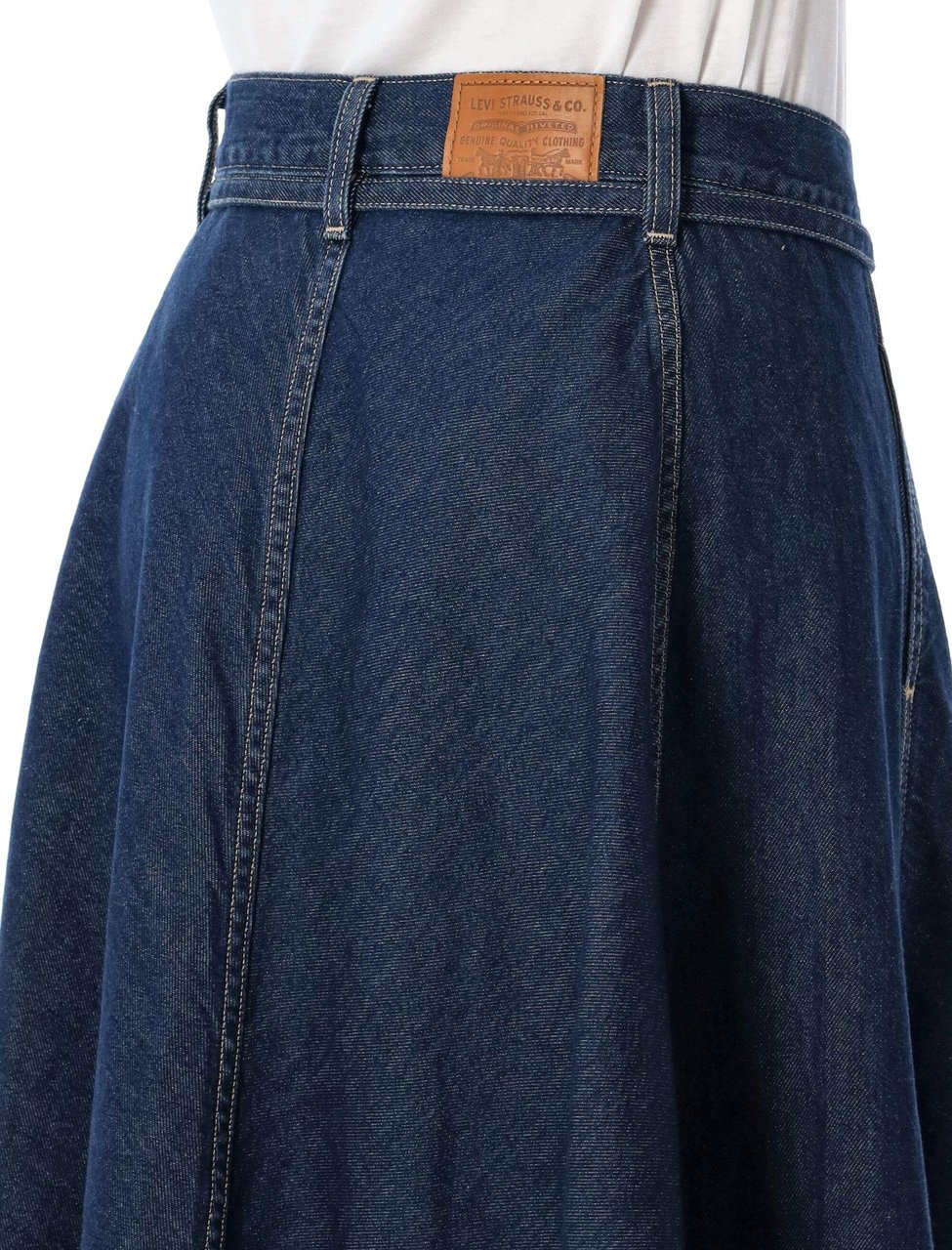 Levi's Xl Skirt Squark Circle Dark Blue Blauw