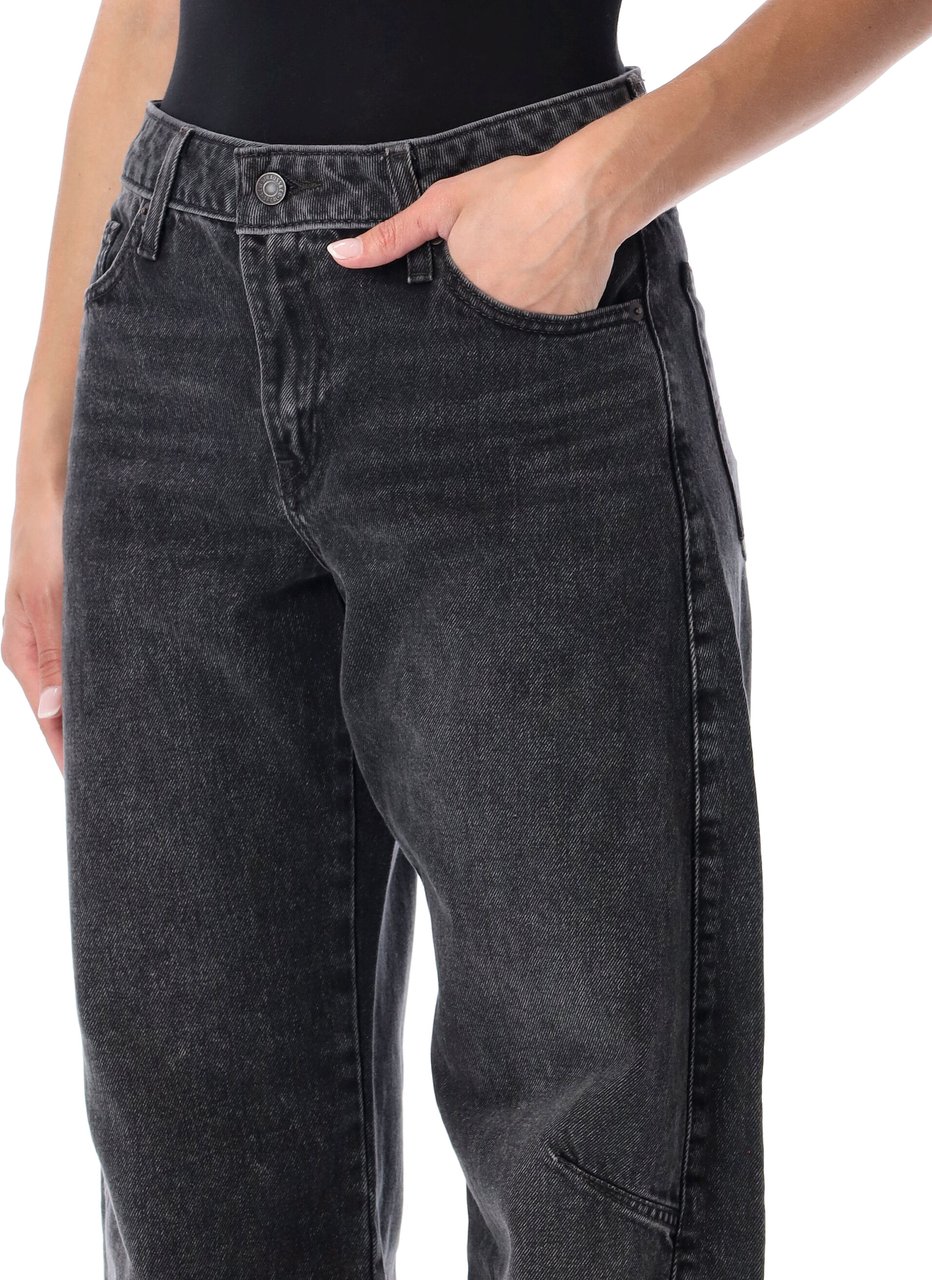 Levi's Baggy Dad Barrell Nero Zwart