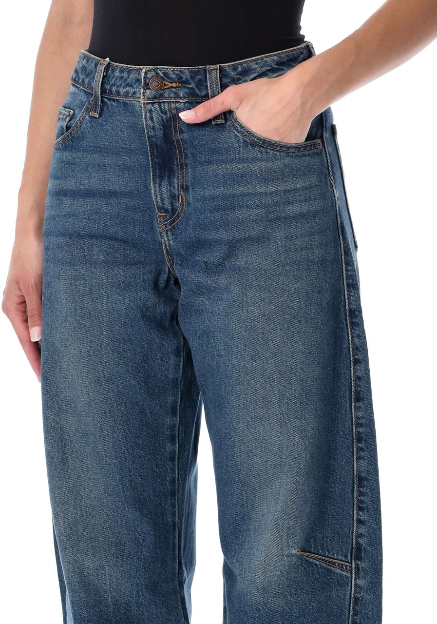 Levi's Baggy Dad Barrell Mid Blue Blauw