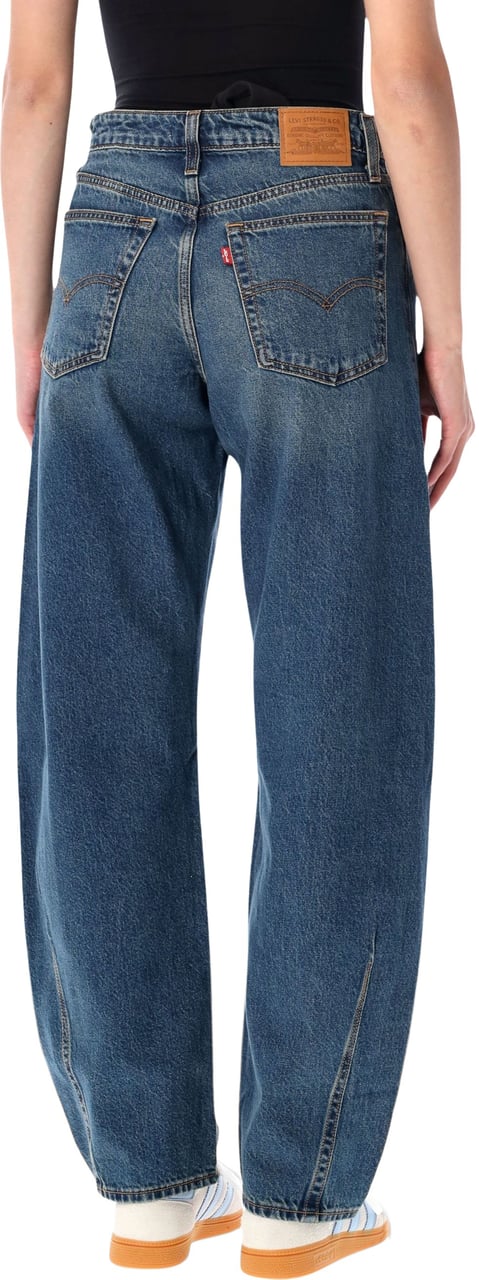 Levi's Baggy Dad Barrell Mid Blue Blauw