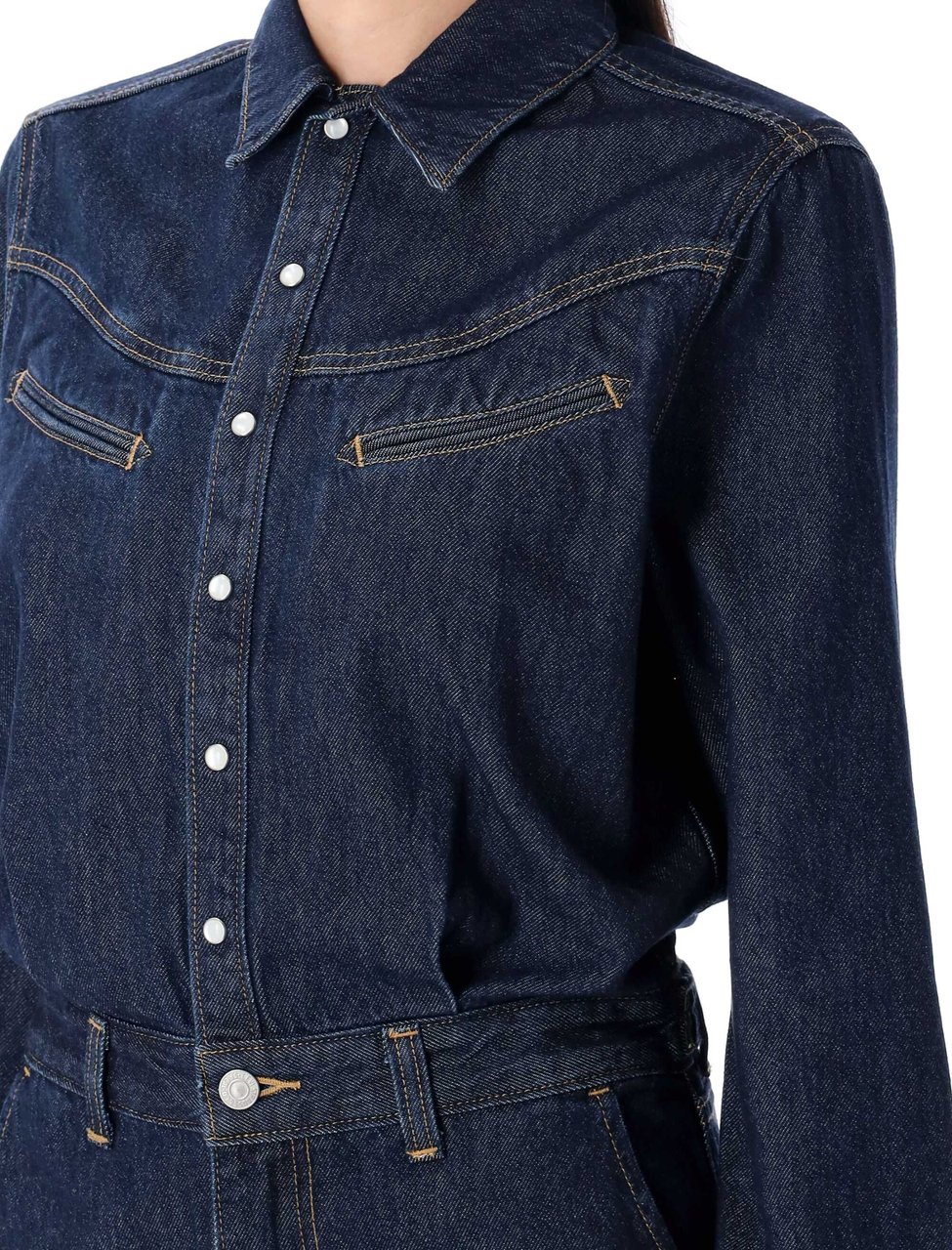 Levi's Rinoa Wide Leg Jumpsuit Reigne Of The Rinse Blue Blauw