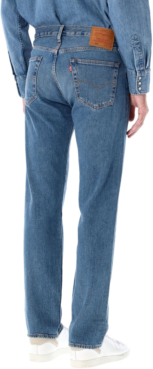 Levi's 501 Med Blue Blauw
