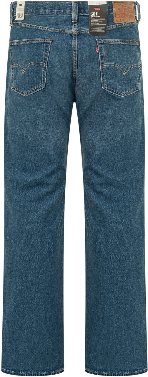 Levi's Jeans 501 a Gamba Dritta Blauw