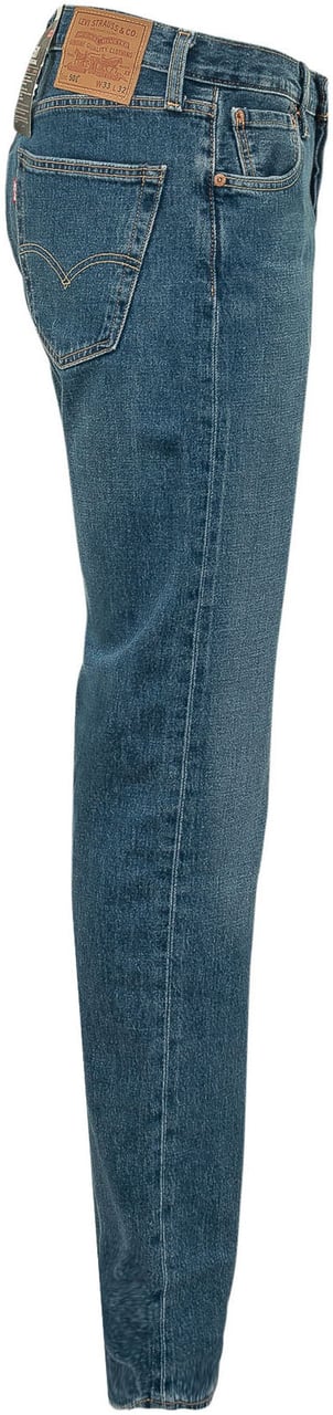 Levi's Jeans 501 a Gamba Dritta Blauw