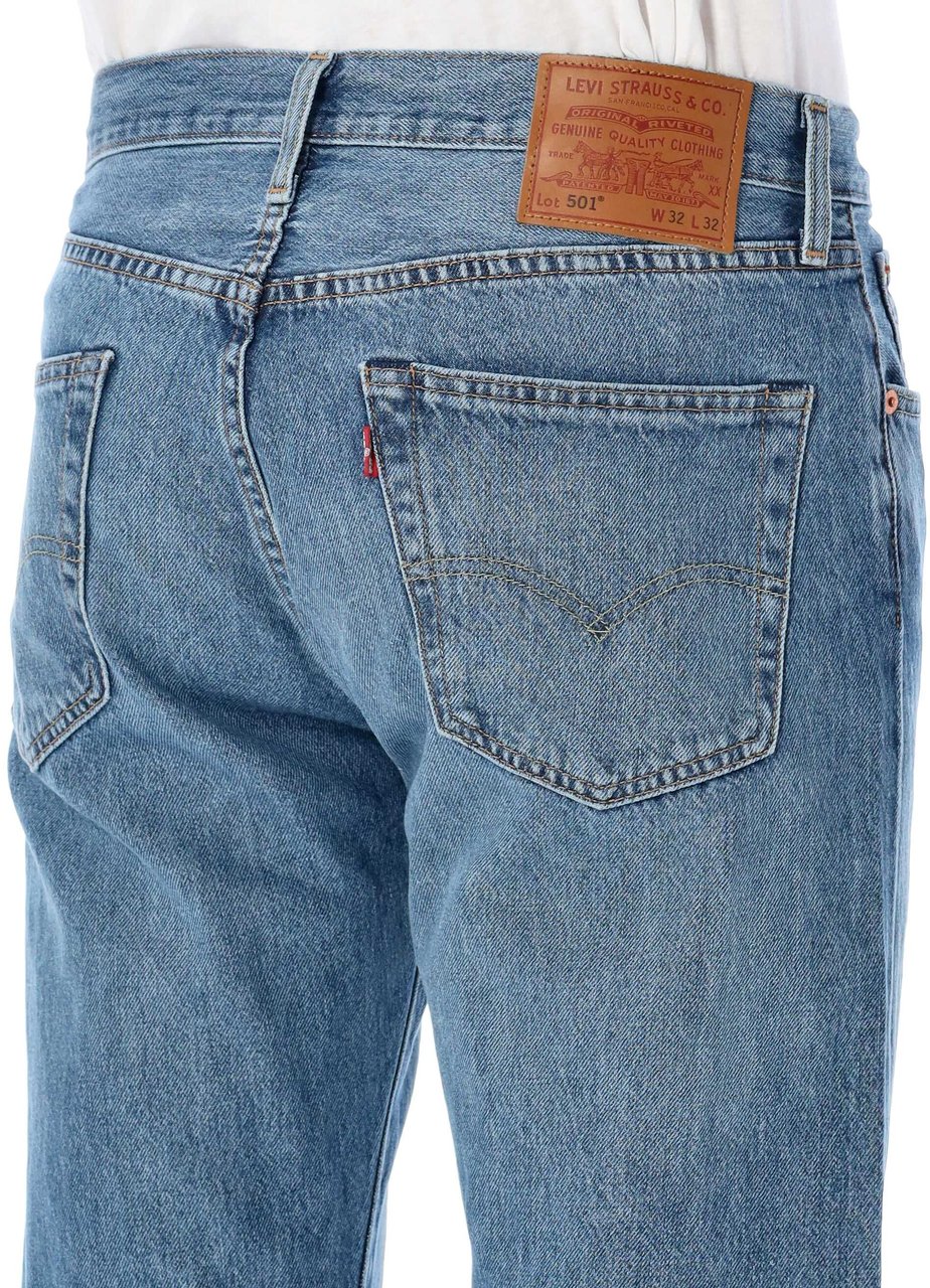 Levi's 501 Med Blue Blauw