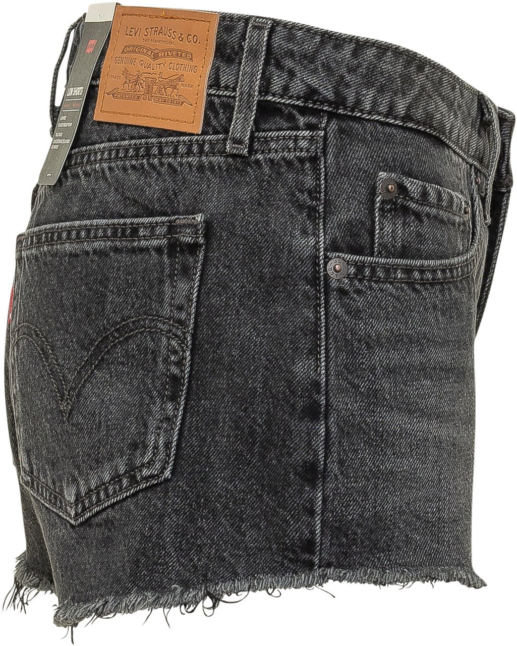 Levi's Short in Denim a Vita Bassa Donkergrijs