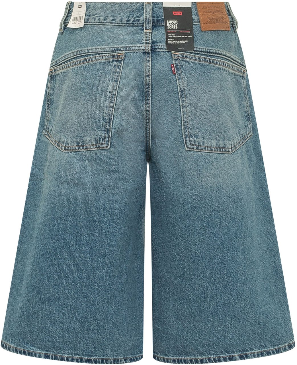 Levi's Jort Super Baggy in Denim Blauw