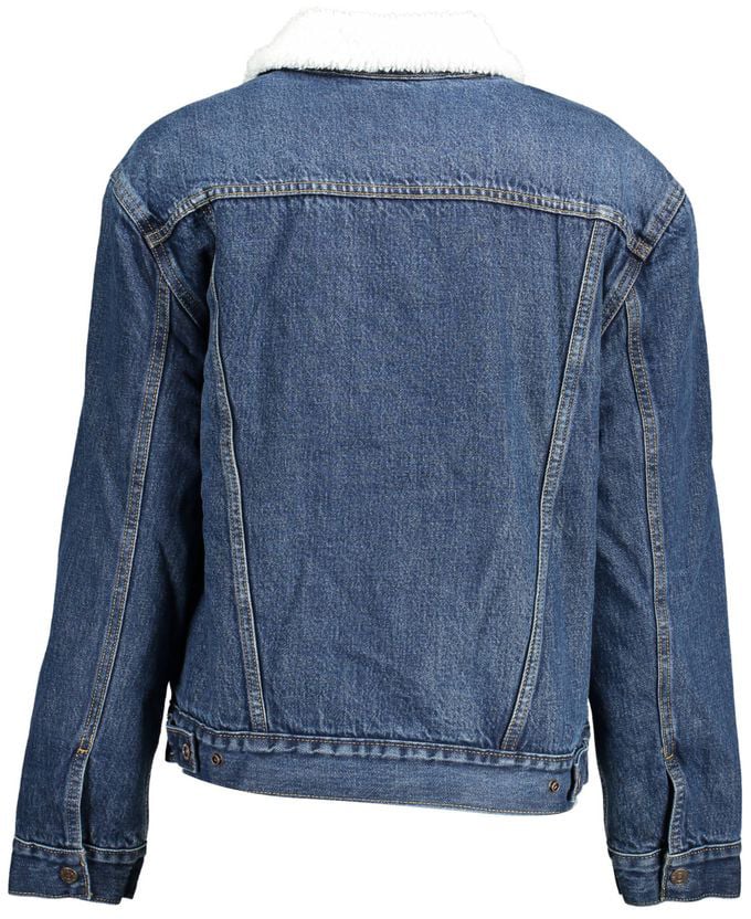 Levi's Levi's Blu Cotton Women Jacket Blauw