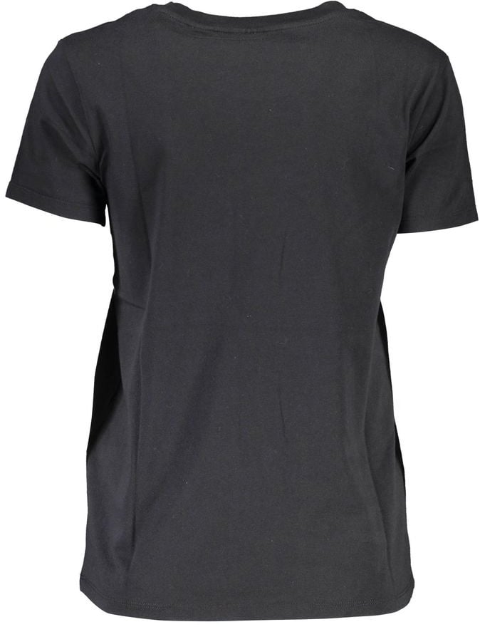 Levi's Black Cotton Women T-Shirt Zwart