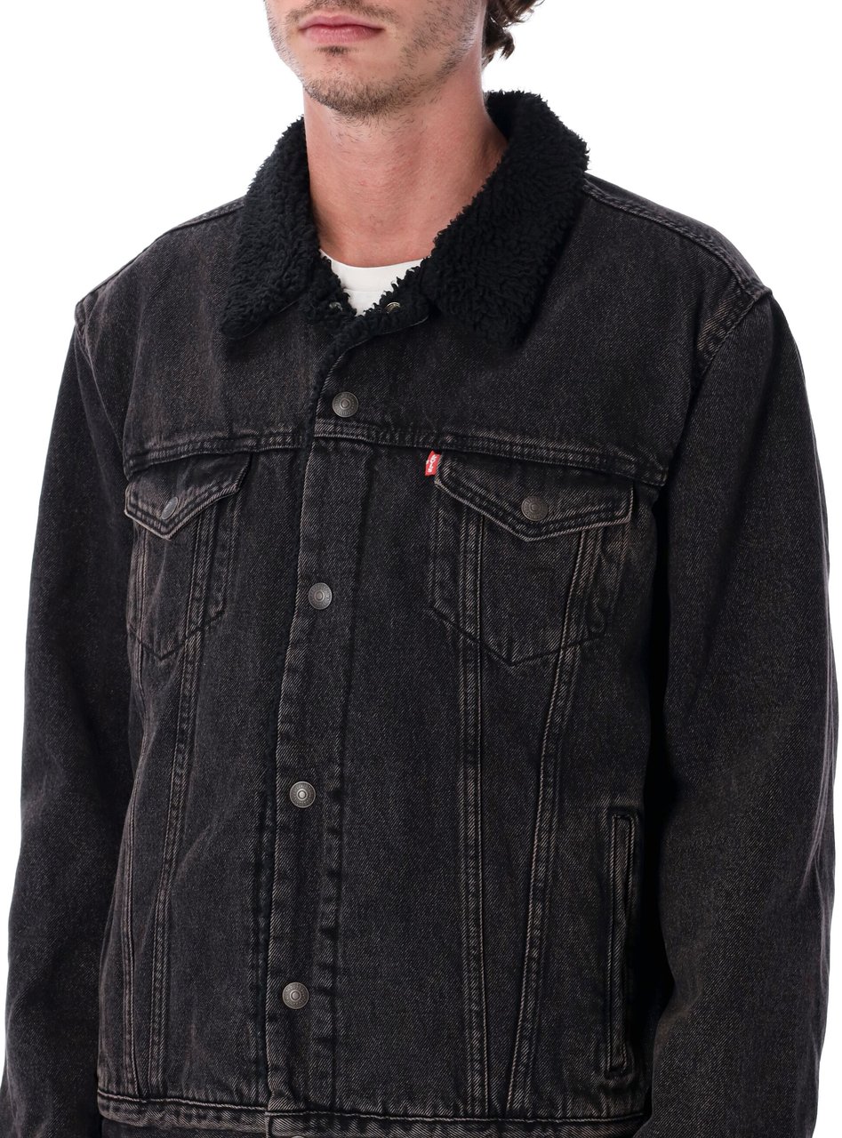 Levi's Type 3 Sherpa Jacket Black Wash Zwart