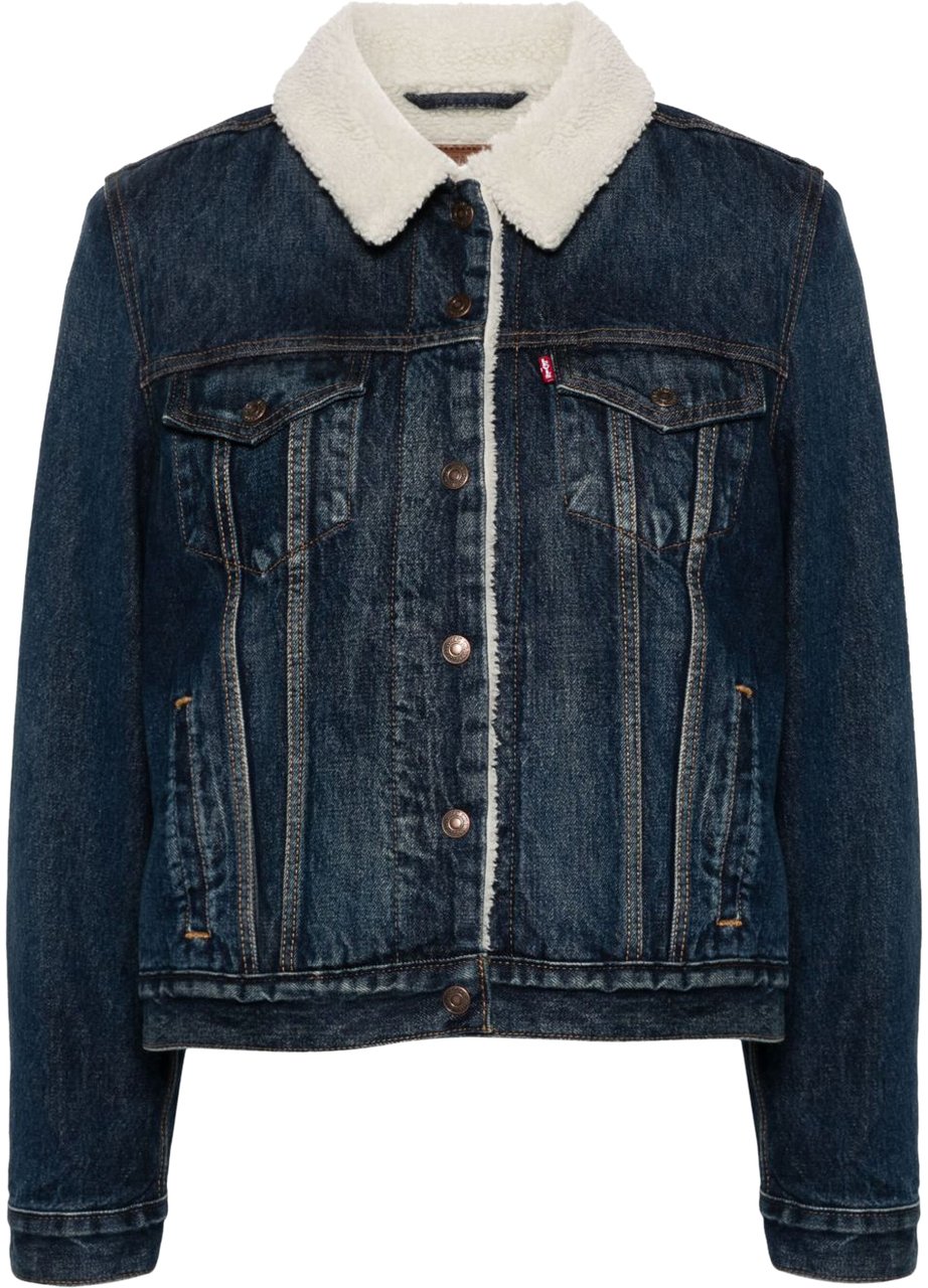 Levi's Coats Blue Blauw