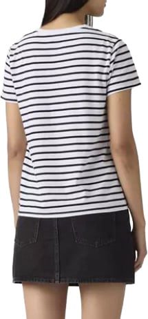 Levi's LEVI STRAUSS - Perfect Tee Emily Stripe Bright White - 39185 - 0400 Blauw