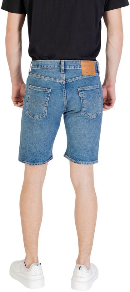 Levi's Blue Denim Shorts Blauw