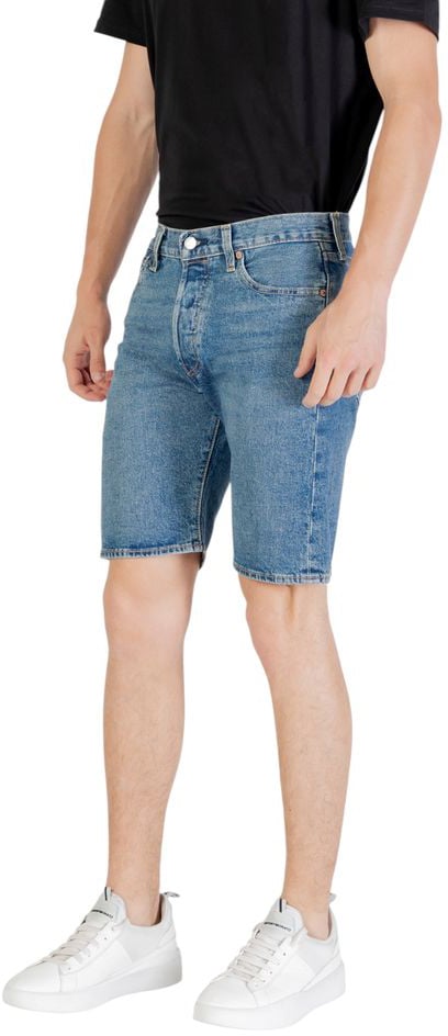 Levi's Blue Denim Shorts Blauw