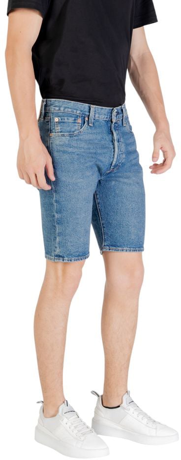 Levi's Blue Denim Shorts Blauw