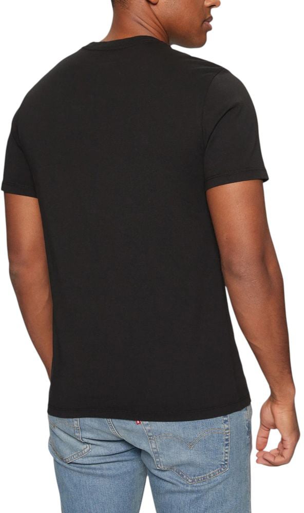 Levi's Black Cotton T-Shirt Zwart