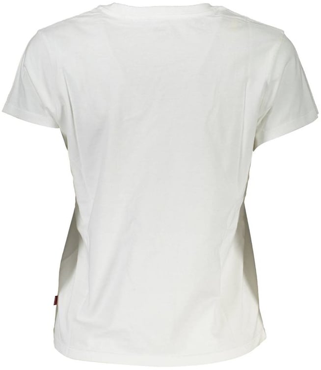 Levi's White Cotton Women's T-Shirt Wit