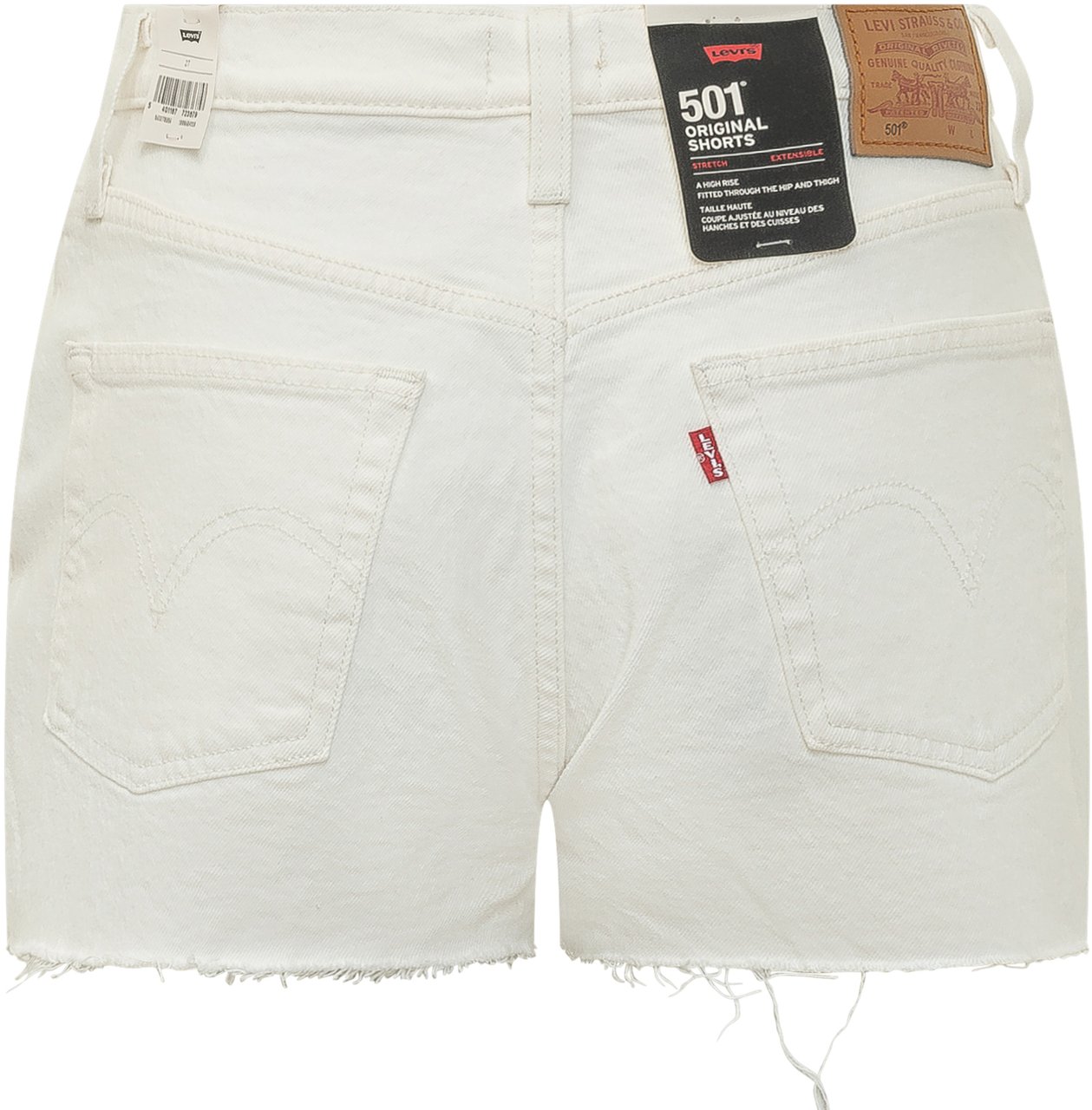 Levi's Short in Denim con Orlo Sfrangiato Wit