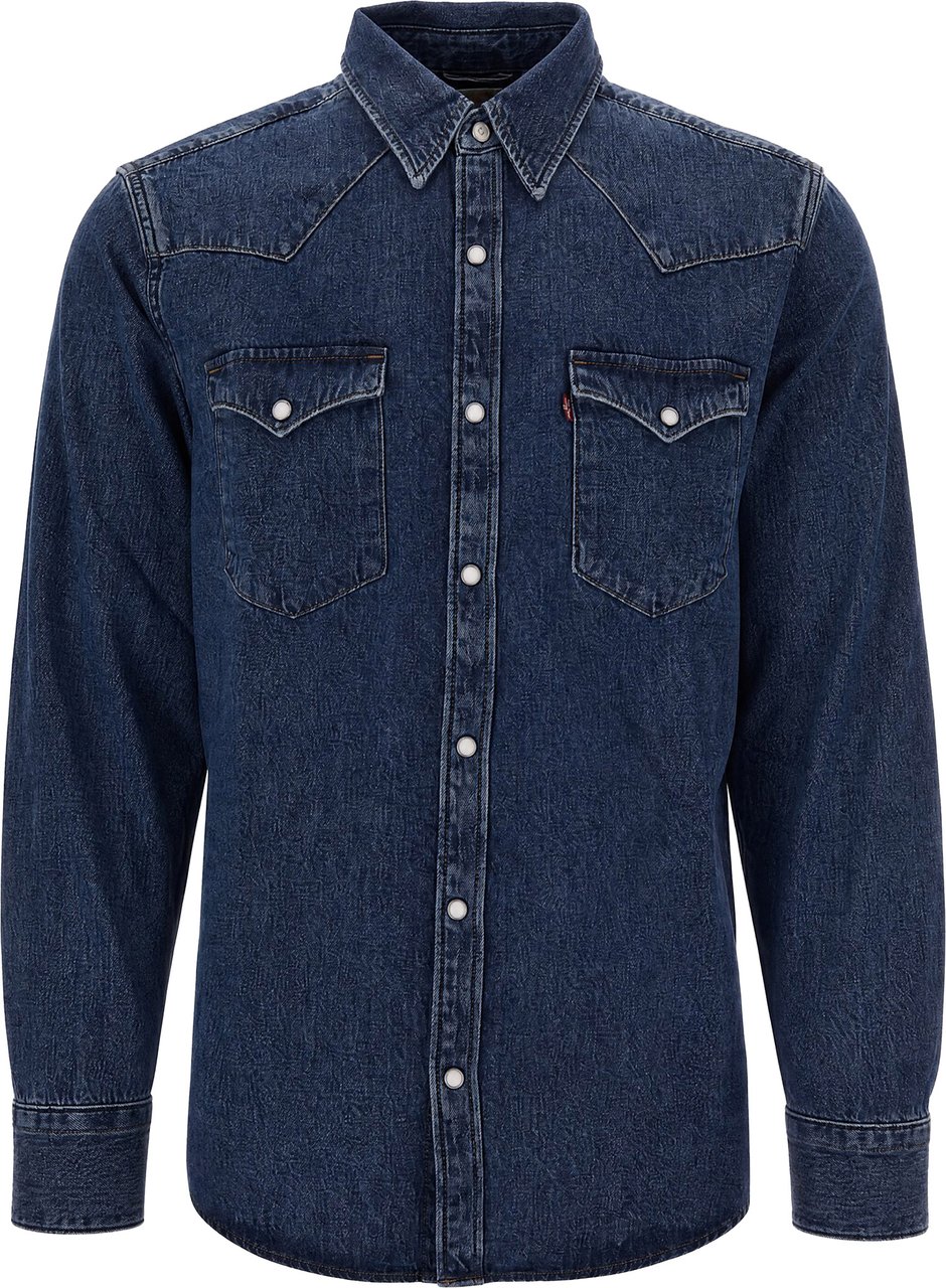 Levi's Shirts Solucell Western Navy