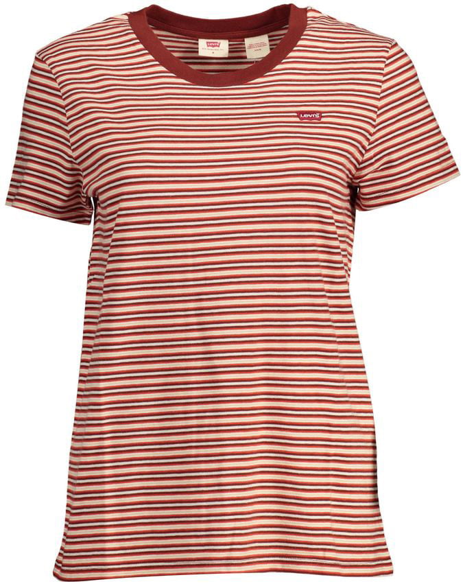 Levi's Rosso Cotton Women T-Shirt Zwart