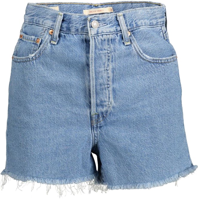 Levi's Blue Denim Shorts Blauw