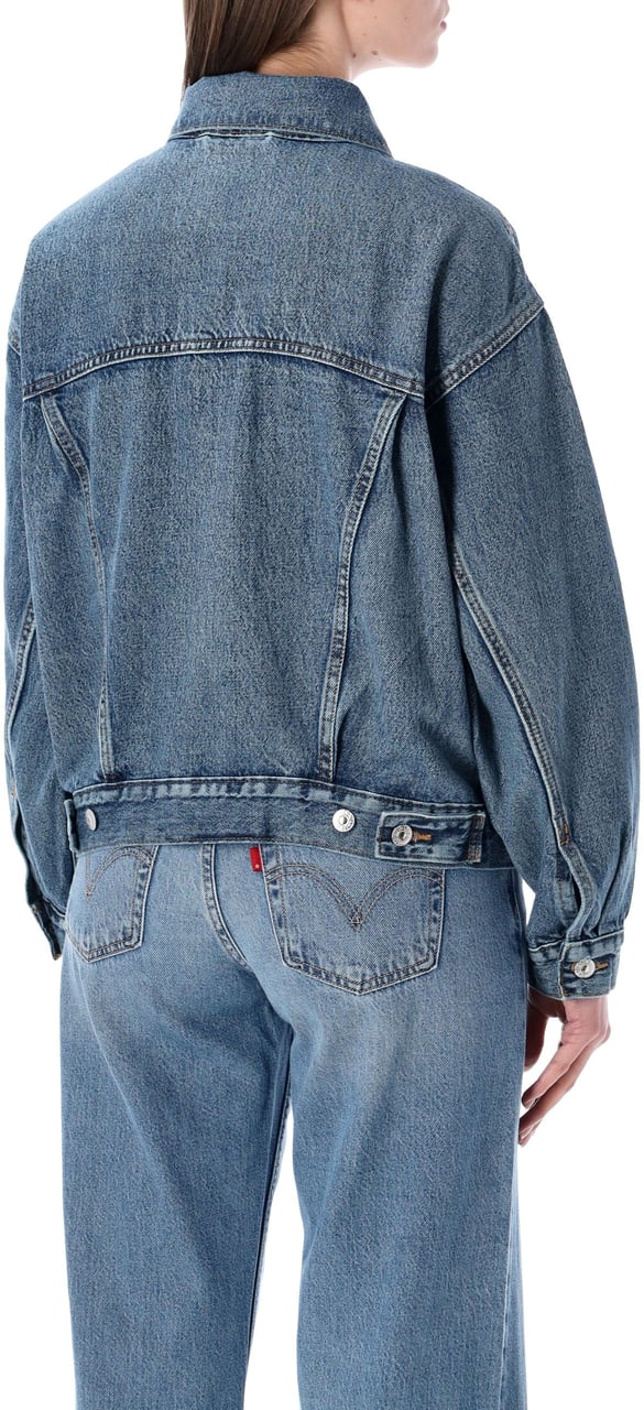 Levi's 90'S Trucker Turning Heads Blue Blauw