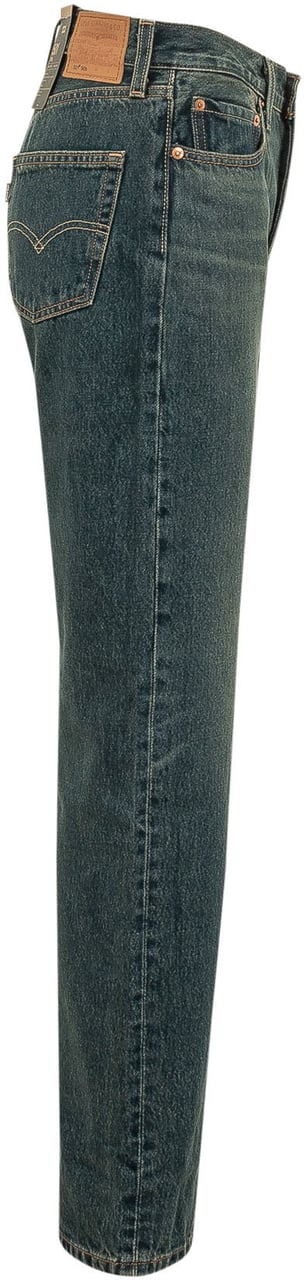 Levi's Jeans 501 90s a Gamba Dritta Blauw