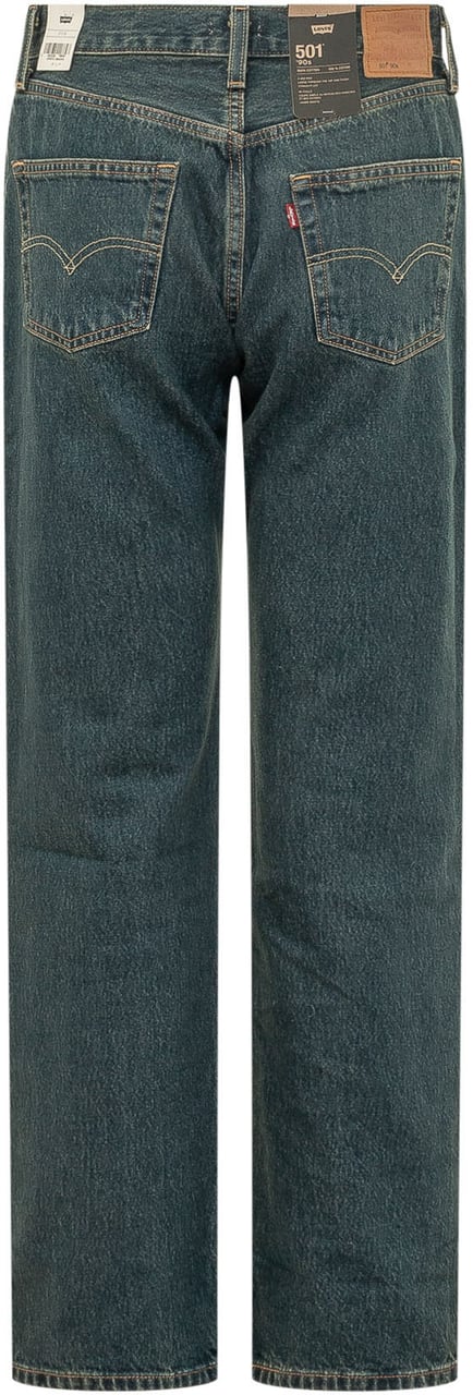 Levi's Jeans 501 90s a Gamba Dritta Blauw