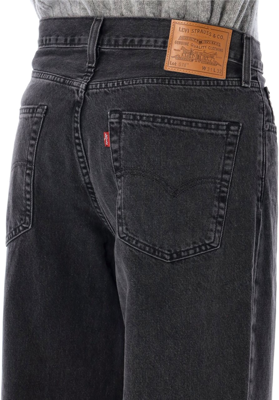 Levi's 578 Black Wash Donkergrijs